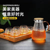 凉水壶玻璃耐高温家用冷水壶套装大容量扎壶泡茶壶凉水杯果汁水壶