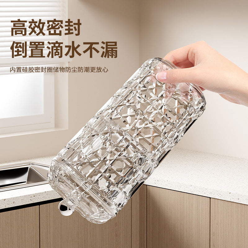 家用五谷杂粮密封罐坚果咖啡豆储存密封盒香料糖果塑料储物罐批发