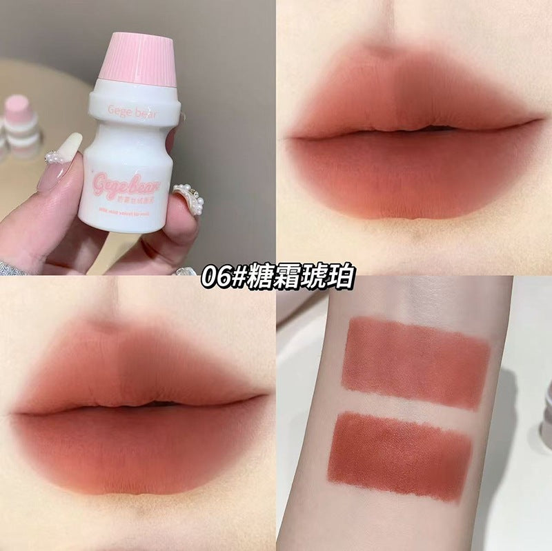 GegeBear奶雾丝绒唇泥雾面哑光柔雾丝滑显色跨境美妆持妆口红唇彩