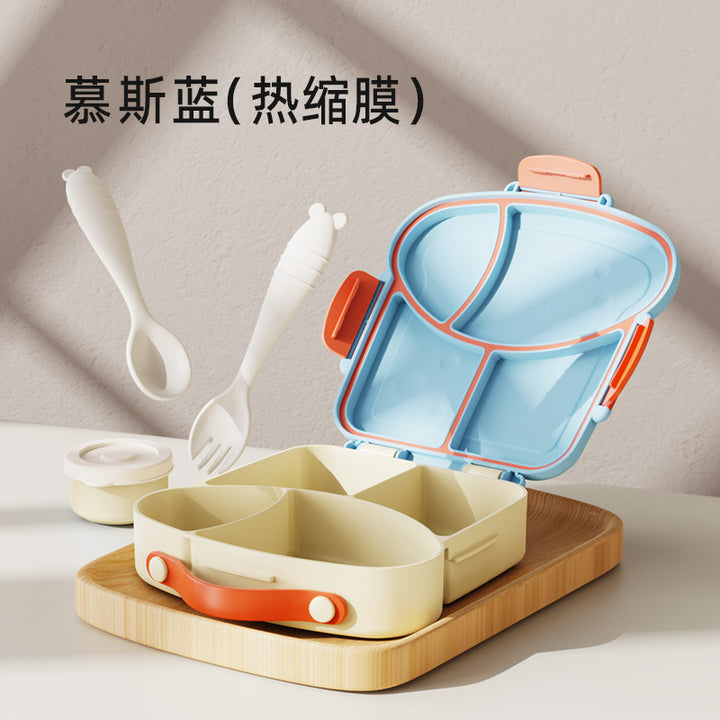 学生塑料分格饭盒 上班族午餐便当盒便携旅游水果沙拉盒打包餐盒