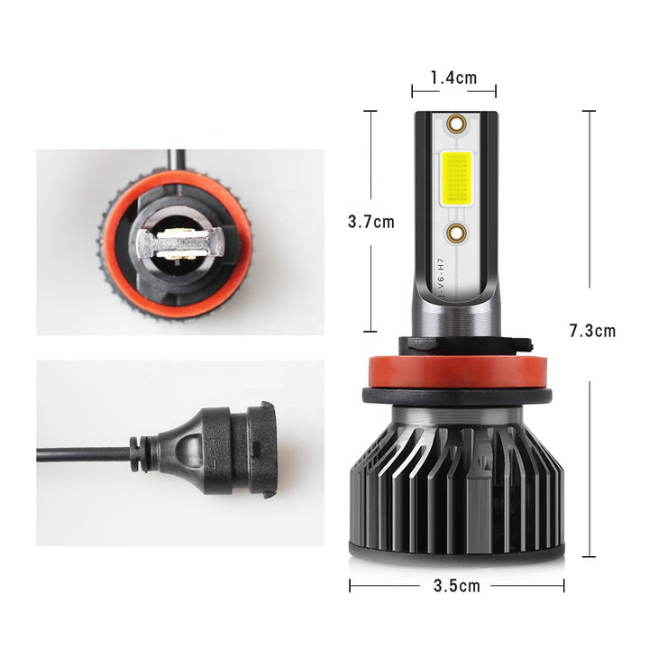 Super Bright Mini LED Headlight Bulb – H 4 Fog Light for Car & Motorcycle
