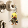 跨境代发款Duck Acrylic Hanging Ornament For Car Rearview