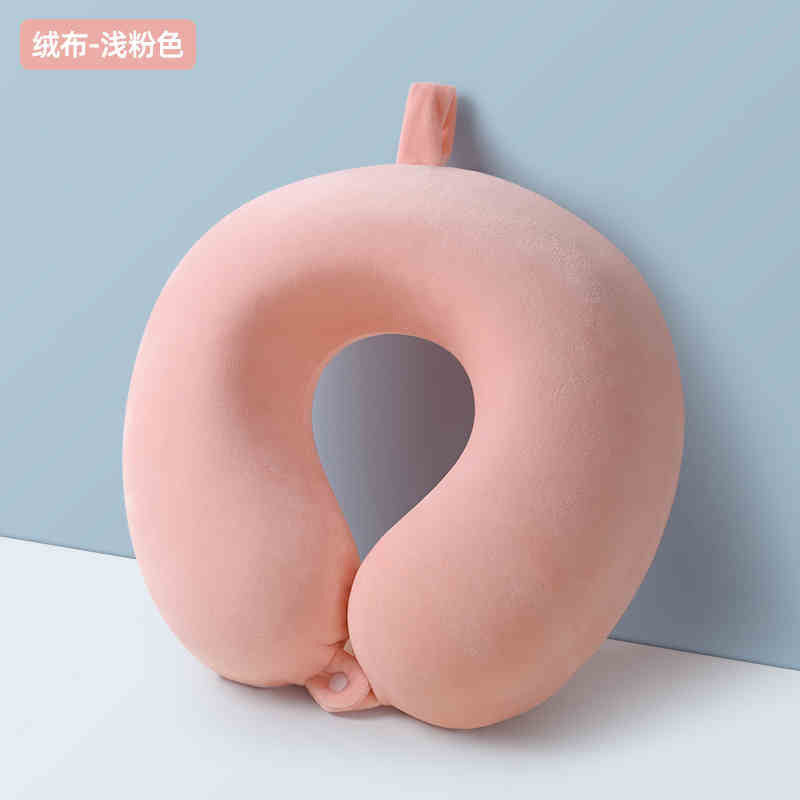 【批发】定制侧睡u型枕出差高铁飞机颈枕冰丝颈椎靠枕枕头可收纳