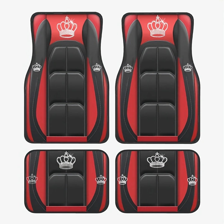 TEMUVintage Nordic Car Foot Mat Carpet 4 Piece Set Stain Resistant Floor Mat TEMUFoot Mat Wholesale