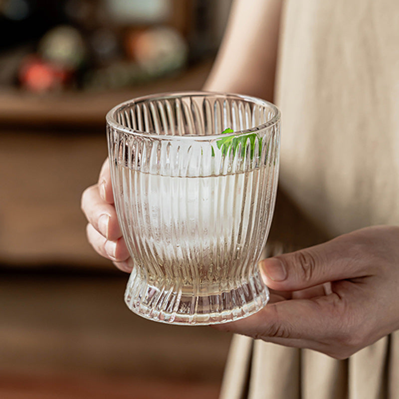 Creative Light Luxury Nordic Glass Cup Transparent Cup Coffee Cup Premium Design Home Water Cup