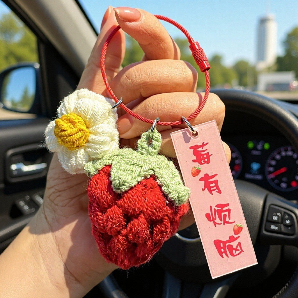 Rose Keychain Hanging Decor Gift