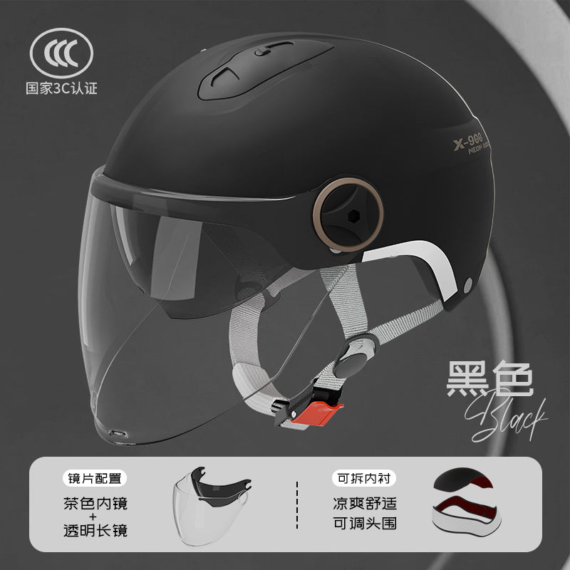 3 C Helmet Motorcycle Men's Women's
