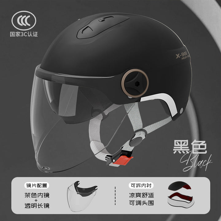 3 C Helmet Motorcycle Men's Women's