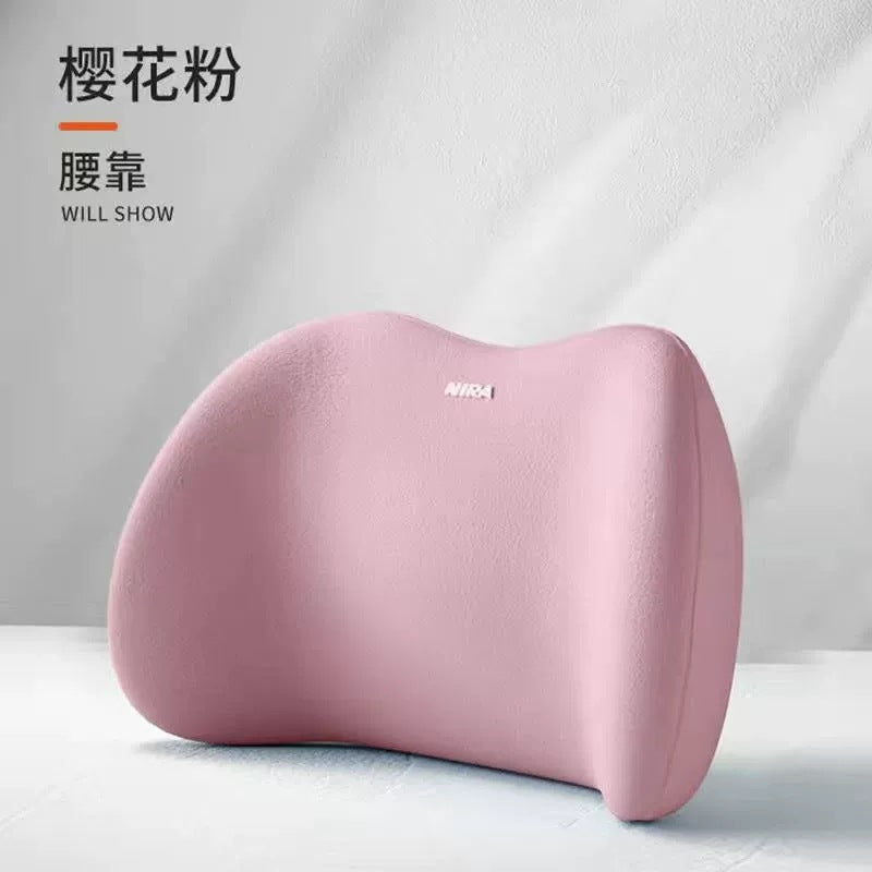 Car Neck Pillow Memory Foam Set Waist Support