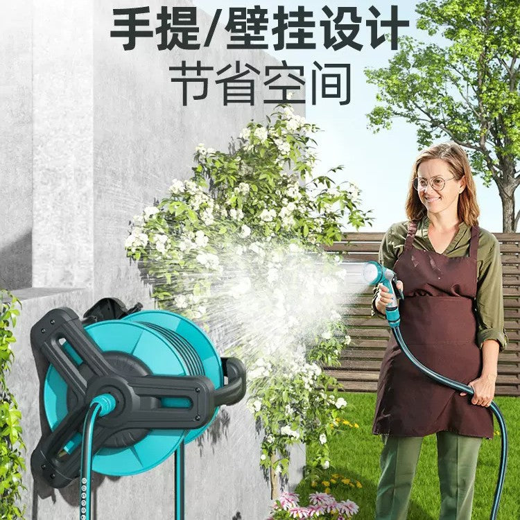 浇花水枪洗车水管软管浇水加长自动收高压家用家庭洗车收纳收卷器