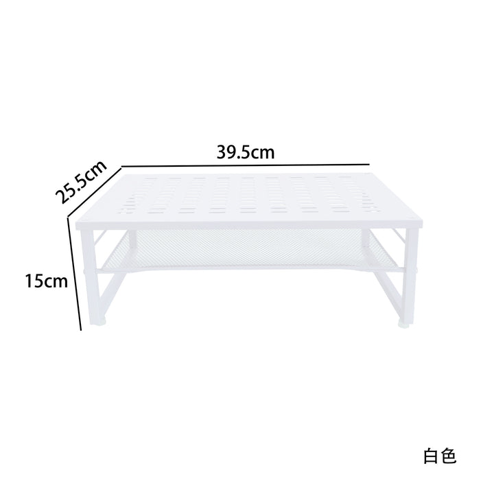 Dual Monitor Stand with Storage – Desktop Computer Riser & Office Organizer