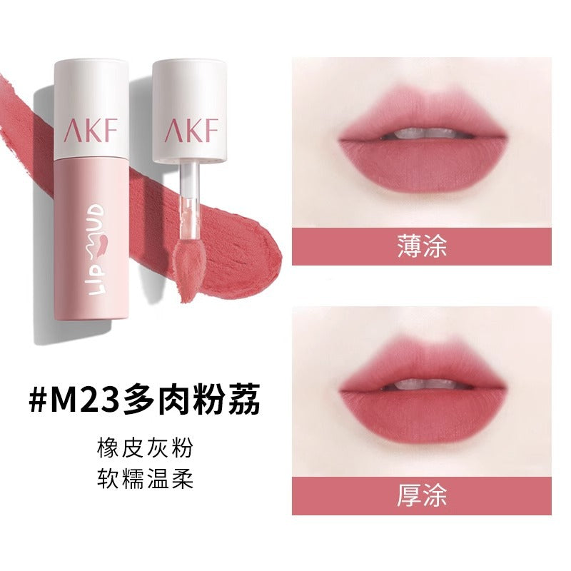 AKF Lip Mud Lip Gloss Brightening Lipstick