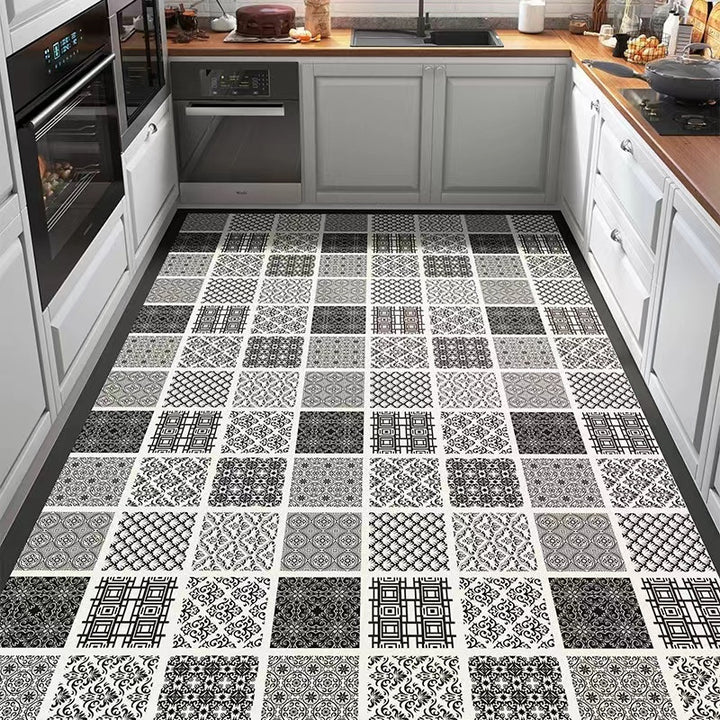 Leather Floor Mat Kitchen Waterproof Floor Mat Home