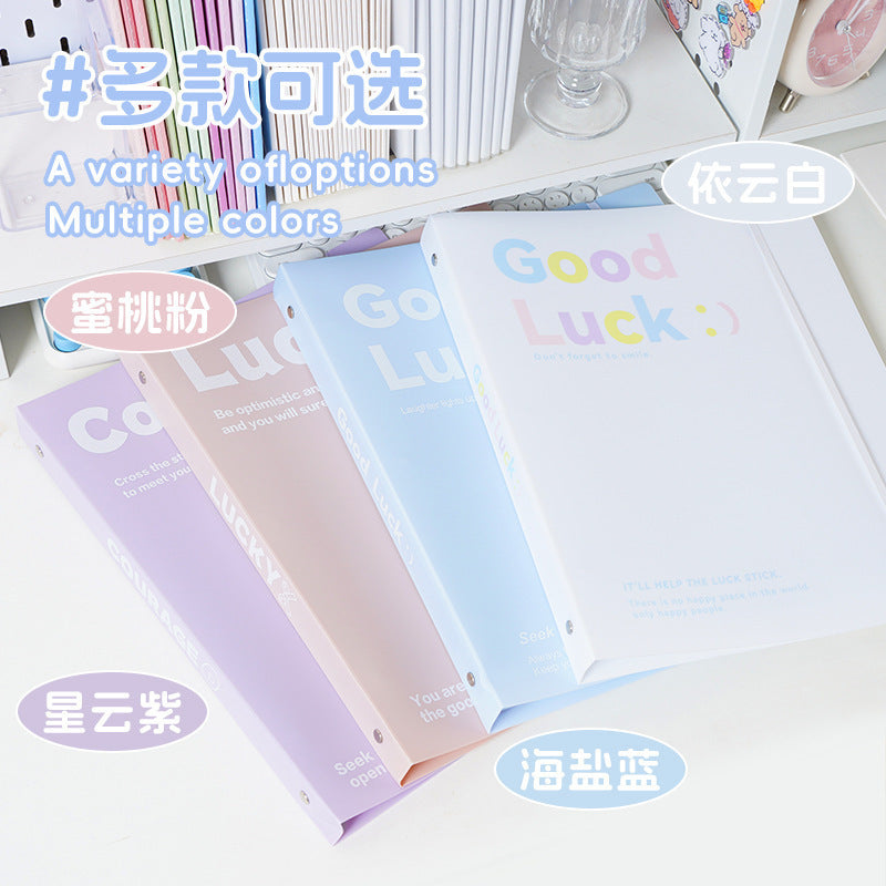 办公收纳整理活页文件夹a4加厚透明资料袋学习资料试卷收纳册批发