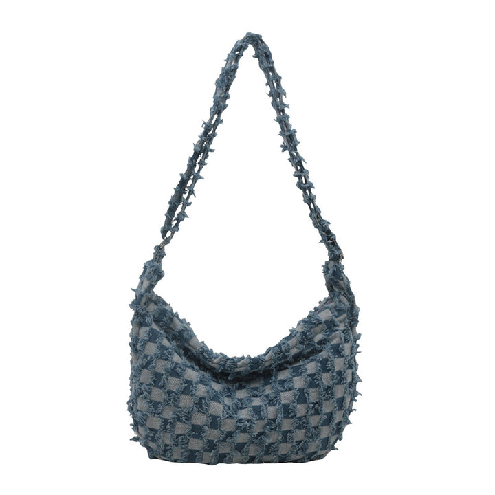 New Casual Fashion Large Capacity Canvas Minimalist Single Shoulder Underarm Crossbody Underarm Bag