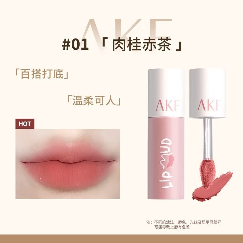 Akf Lip Gloss Lip Mud Lipstick Lip Gloss Transfer-Proof Matte Brightening