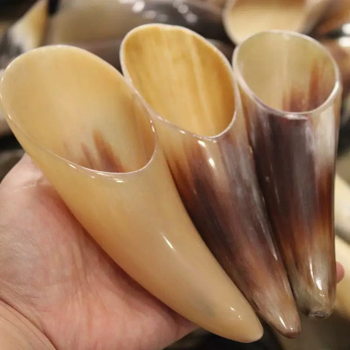 刮沙筒牛角茶勺身体护理工具牛角刮沙筒刮板沙板全身按摩拨筋棒