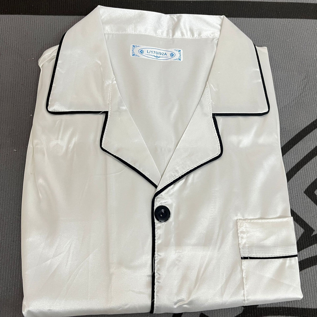 情侣睡衣冰丝长袖长裤春秋薄款宽松大码纯色简约仿真丝家居服套装