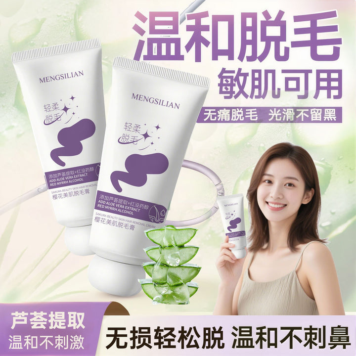 Mengsilian Smooth Delicate Hair Removal Cream – Full Body No Black Dot Deep Cleanse