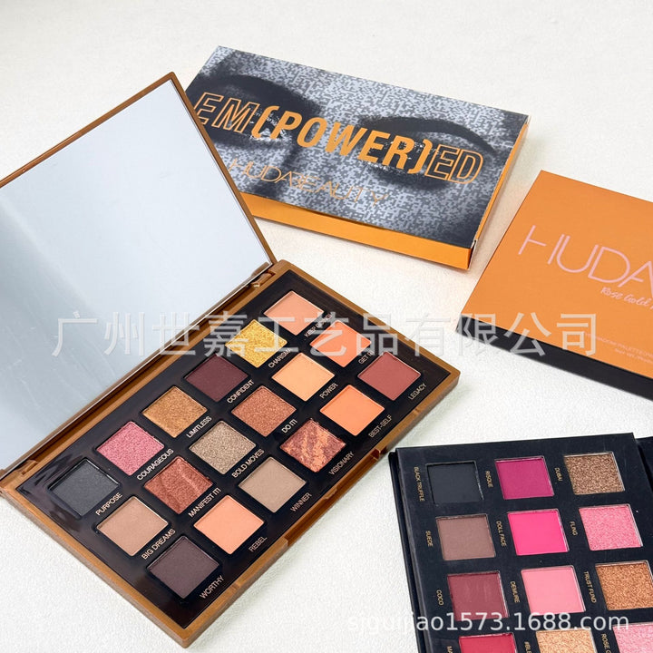 胡达美丽HUDA BEAUTY眼影盘圣诞黄金盘玫瑰em power ed/rose gold