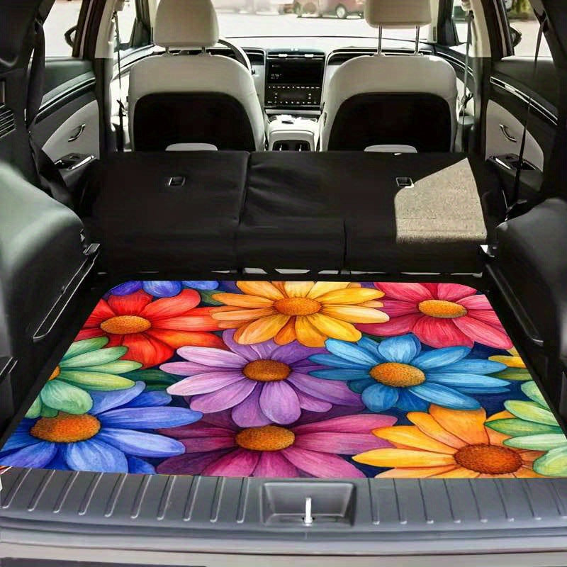 Flower Car Stain Resistant Durable All Season Universal Foot Mat Organizer TEMU