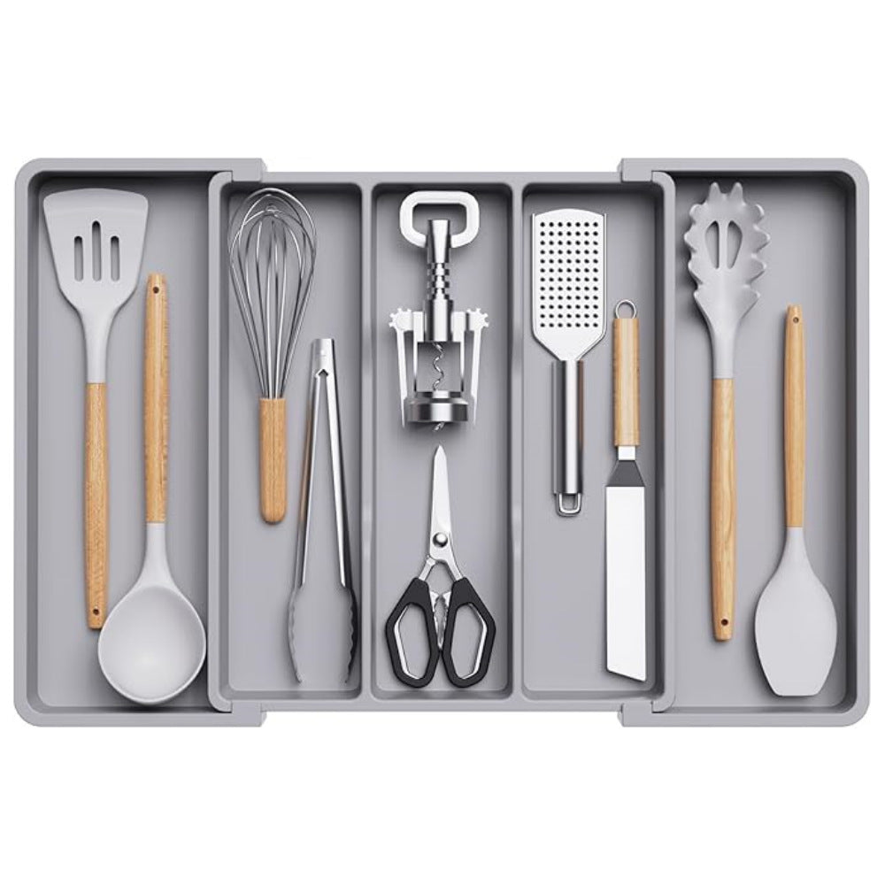 TEMU跨境新款Expandable Utensil Tray 扩展餐具收纳盒家用亚马逊