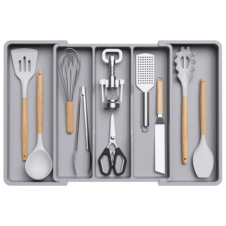 TEMU跨境新款Expandable Utensil Tray 扩展餐具收纳盒家用亚马逊