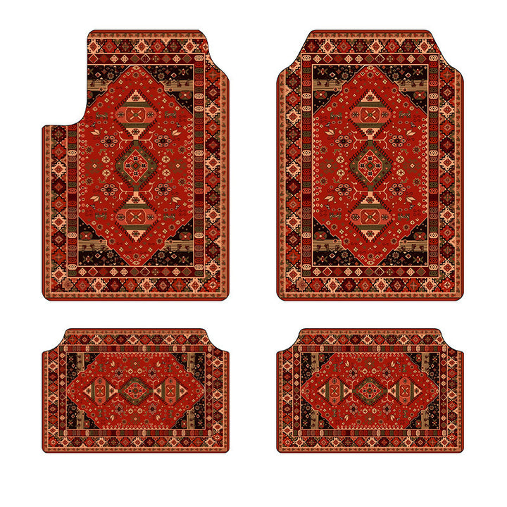 temu Car Foot Mat 4 Piece Set Home Stain Resistant Floor Mat Entryway Entryway Door Mat