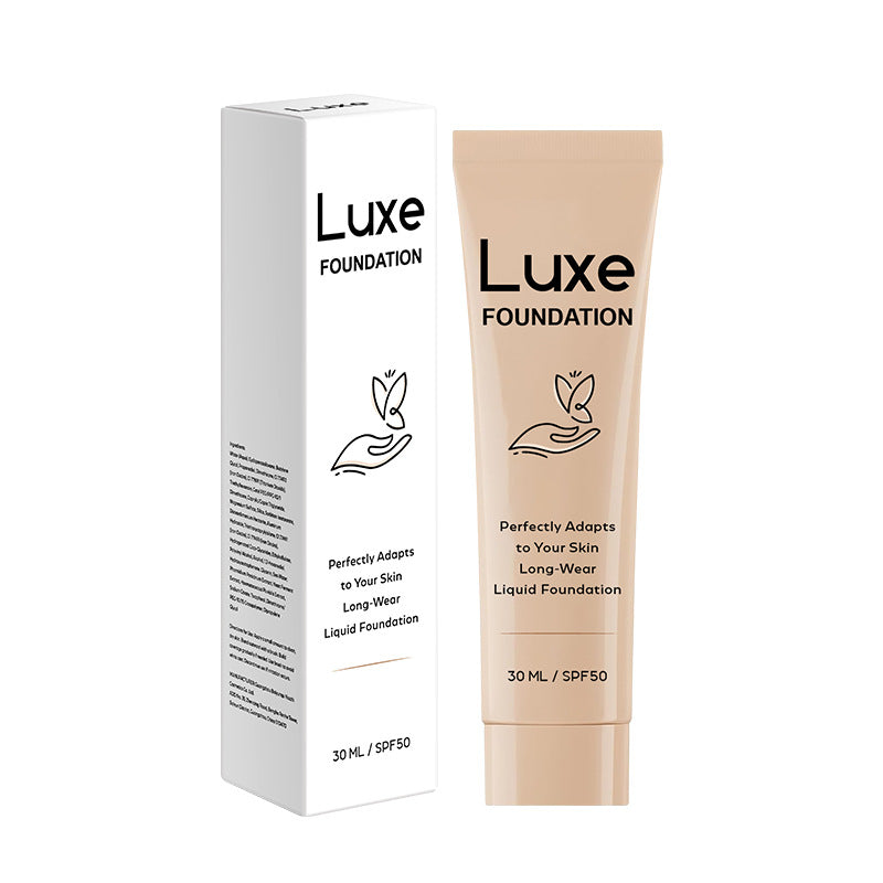 跨境专供奢华变色粉底液Luxe foundation轻透持妆英文包装现货