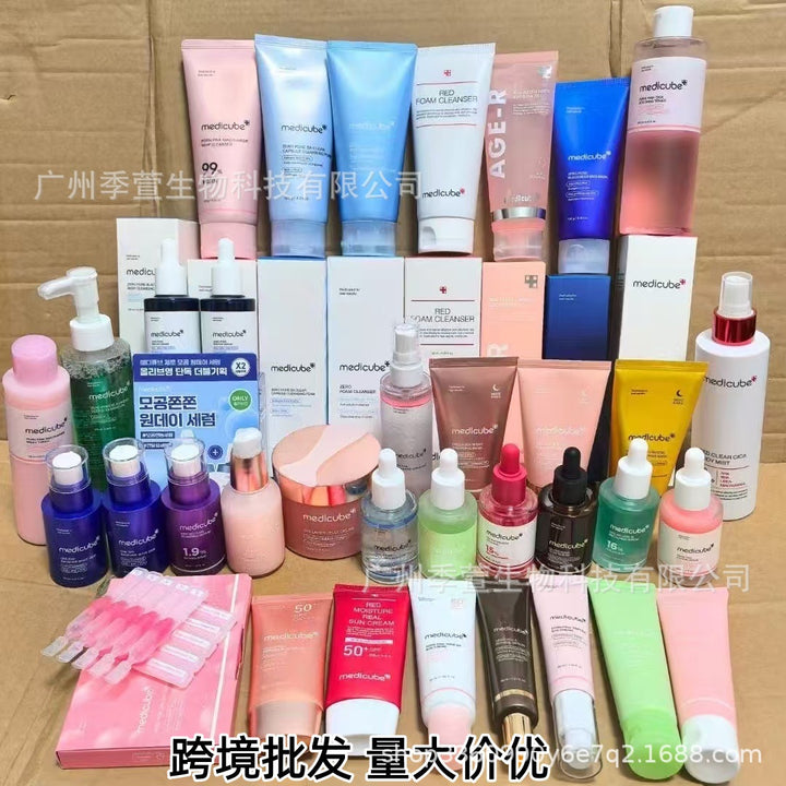 跨境Medicube美蒂秋芙紧致精华液面霜爽肤水洗面奶隔离乳撕拉面膜