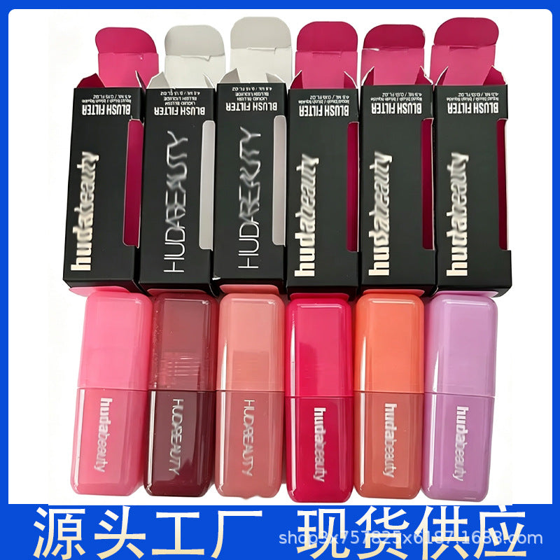 跨境huda胡达美丽Beauty液体腮红BLUSH FILTER 自然持久液体腮红