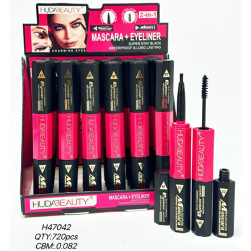 huda胡达美丽beauty双头睫毛膏+眼线笔MASCARA+EYELINER眼部美妆