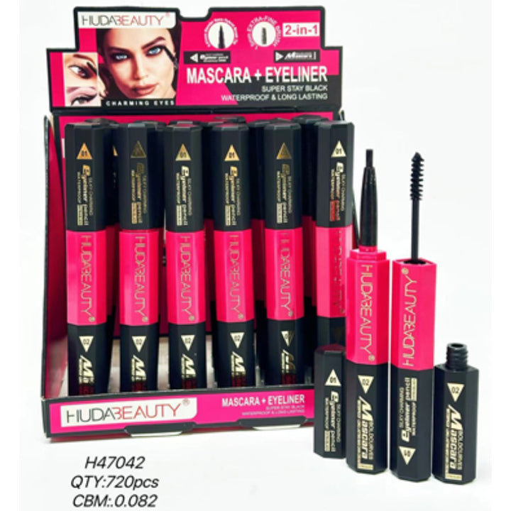 huda胡达美丽beauty双头睫毛膏+眼线笔MASCARA+EYELINER眼部美妆