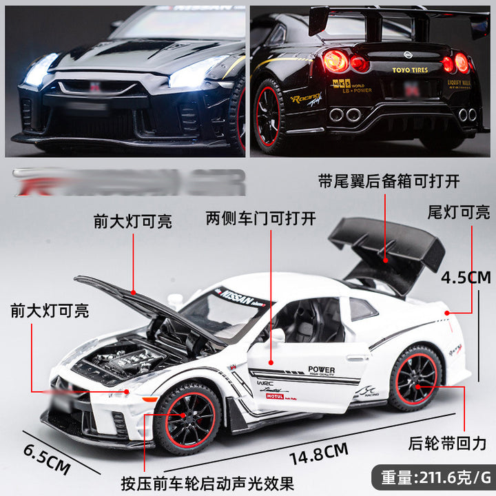1:32 R 35 Modified Wide Body Car Models Alloy