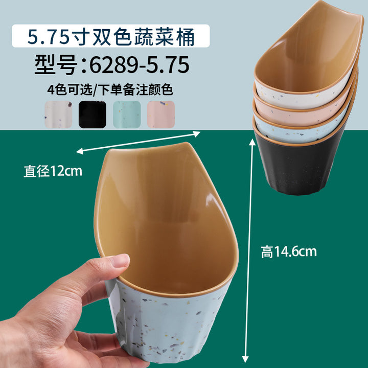 网红海鲜火锅店专用自选菜盘海底捞大排档同款RF芯片密胺餐具商用