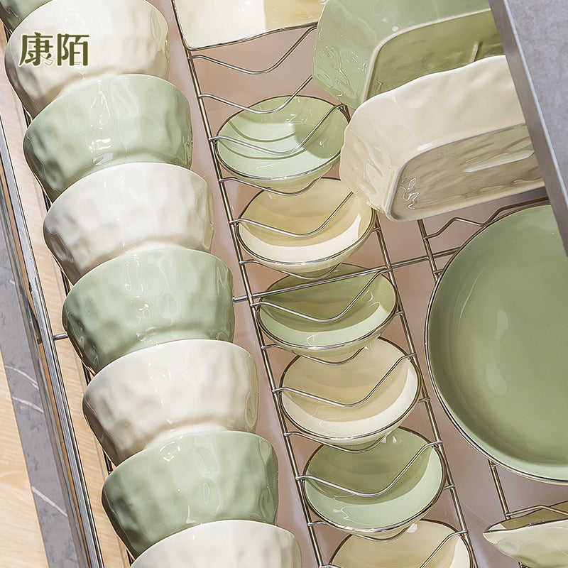 Bowl & Plate Home Set Premium Design High Temperature Underglaze Cream Style Ceramic Tableware Home Wholesale
