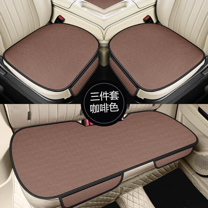 Ice Silk Breathable Car Seat Cushion – 3-Piece Four Season Universal Cool Pad