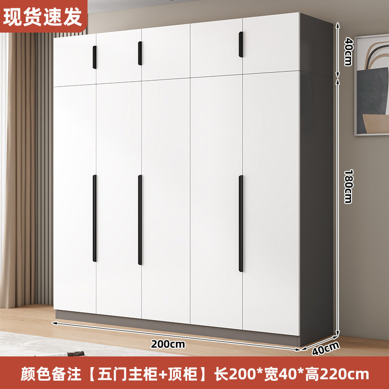 衣柜家用卧室型实木质儿童衣橱工厂直销简易组装出租房用经济柜子