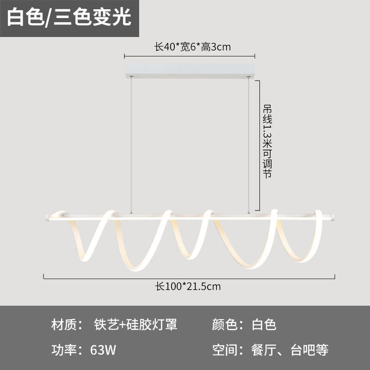 大气极简餐厅灯吊灯现代简约轻奢大气家用饭厅吧台氛围灯个性灯具