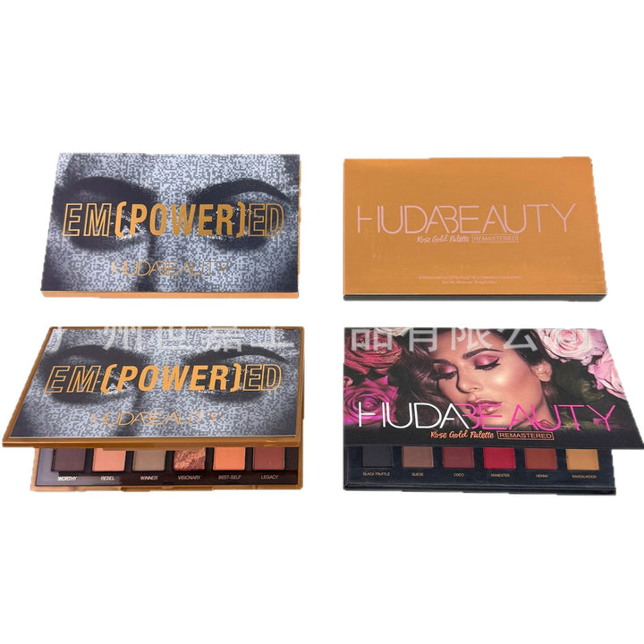 胡达美丽HUDA BEAUTY眼影盘圣诞黄金盘玫瑰em power ed/rose gold