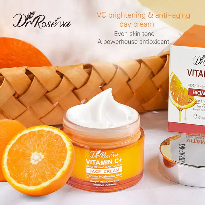 跨境维生素c面霜补水保湿素颜霜护肤品亚马逊爆款vitamin c cream