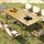 Outdoor Camping Folding Table & Chair Set – Portable Picnic Egg Roll Table Complete Kit