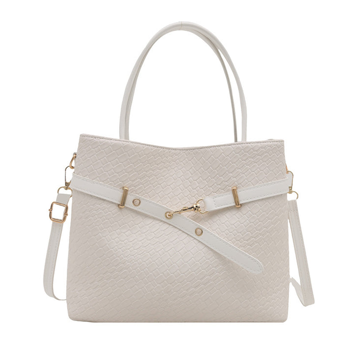 Texture Large Capacity Spring New Trendy Vintage Large Single Shoulder Underarm Handheld Tote Women's Bag