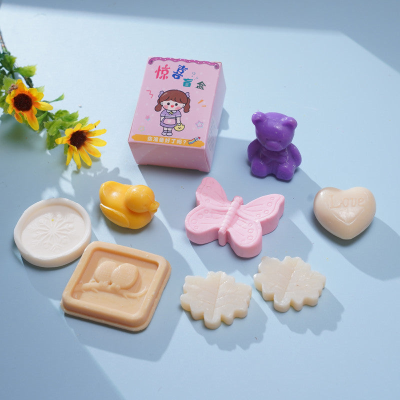 跨境创意DIY香皂盲盒套装手工皂礼品商务活动贈品婚庆肥皂精油皂