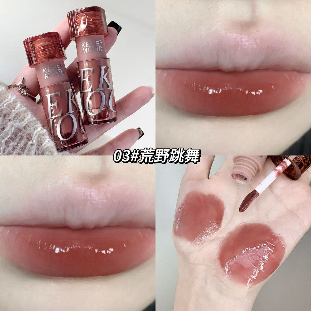 kekemood波塔唇蜜水光纯欲嘟嘟唇伪素颜裸色系平价学生女口红显白