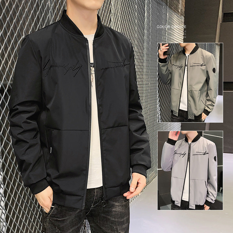 Jacket Men Spring Top Korean Style Trendy Men Spring New Men's Sports Casual Thin