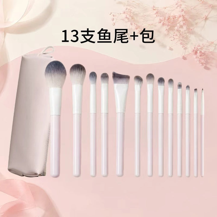 网红款亲肤桃夭化妆套刷柔软不掉毛遮瑕眼影刷晕染腮红修容化妆刷