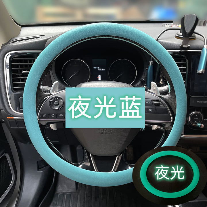 Wholesale Drop Shipping Silicone Steering Wheel Cover Car Thind Odorless Grip Cover Drop Shipping Summer