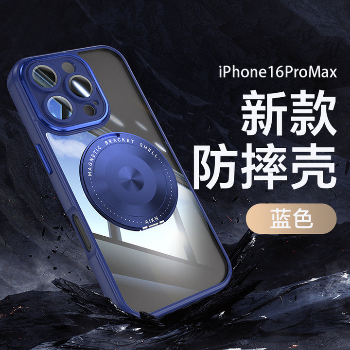 For iPhone17 Promax Phone Case 360 Mag Safe StandiPhone16 Shockproof Protective Case