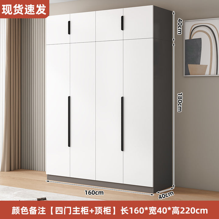 衣柜家用卧室型实木质儿童衣橱工厂直销简易组装出租房用经济柜子